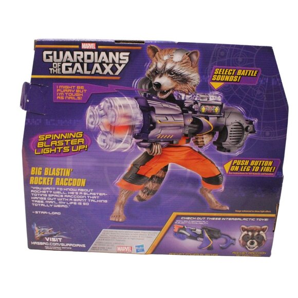 Vintage 2013 Hasbro Marvel Guardians of the Galaxy Big Blastin' Rocket Raccoon - Picture 4 of 7